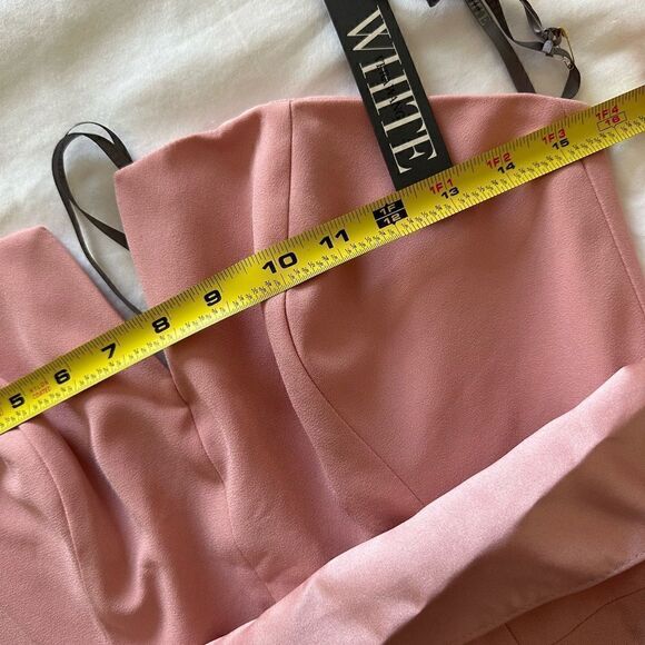 Vera Wang color Ballet Strapless Crepe Crepe Mermaid  Bridesmaid Dress Size 6 - Picture 6 of 8